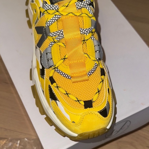 Yellow and Black Men's Sneakers - Picture 10 of 11